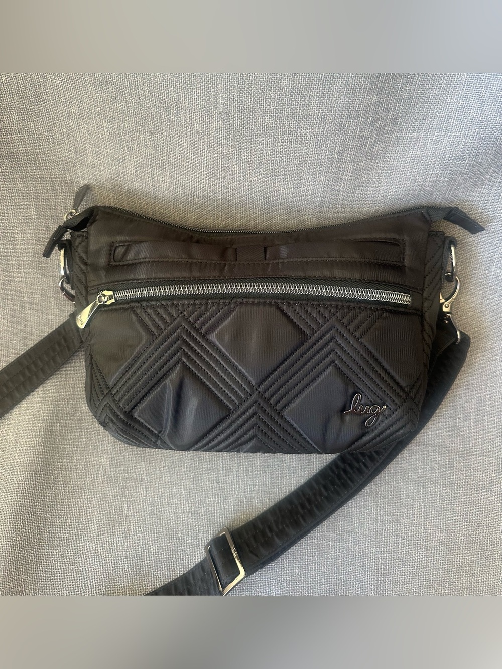 Lug Dash Classic Black Crossbody Purse